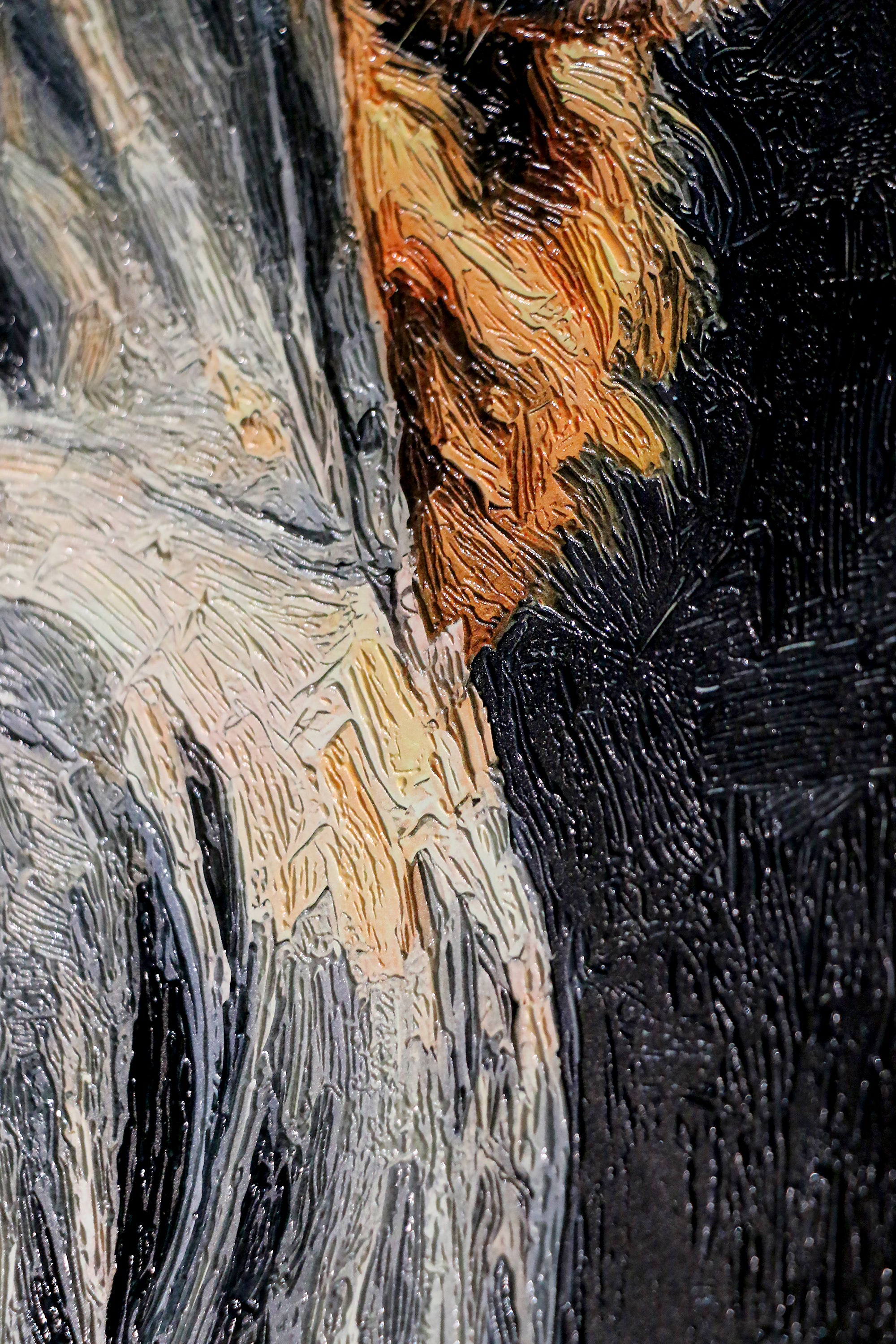 Majestic Urban Monarch — A 3D Impasto Portrait of Street Royalty