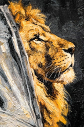 Majestic Urban Monarch — Sokak Asaletinin 3D Impasto Portresi