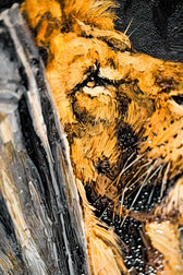 Majestic Urban Monarch — Sokak Asaletinin 3D Impasto Portresi