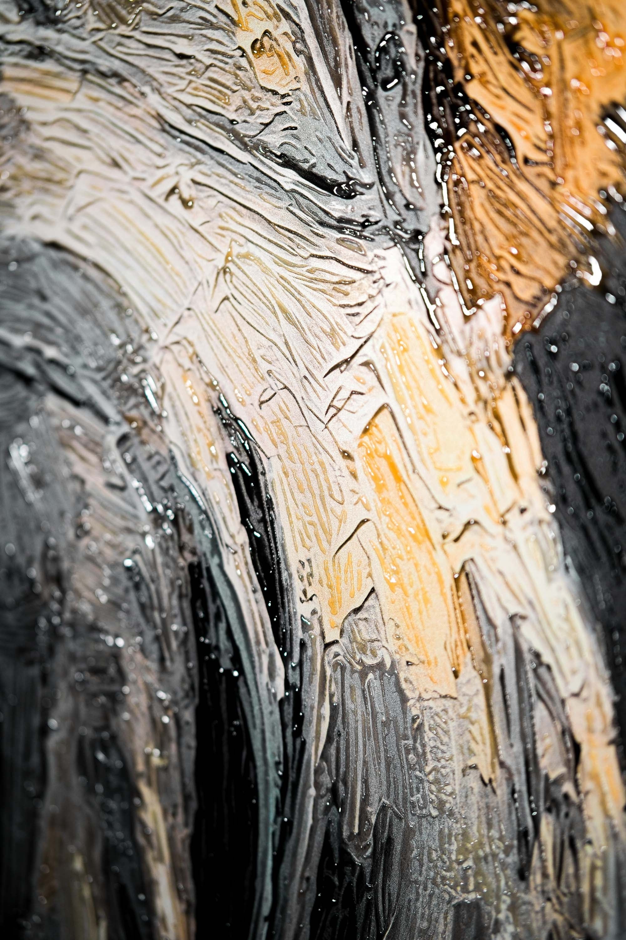 Majestic Urban Monarch — A 3D Impasto Portrait of Street Royalty