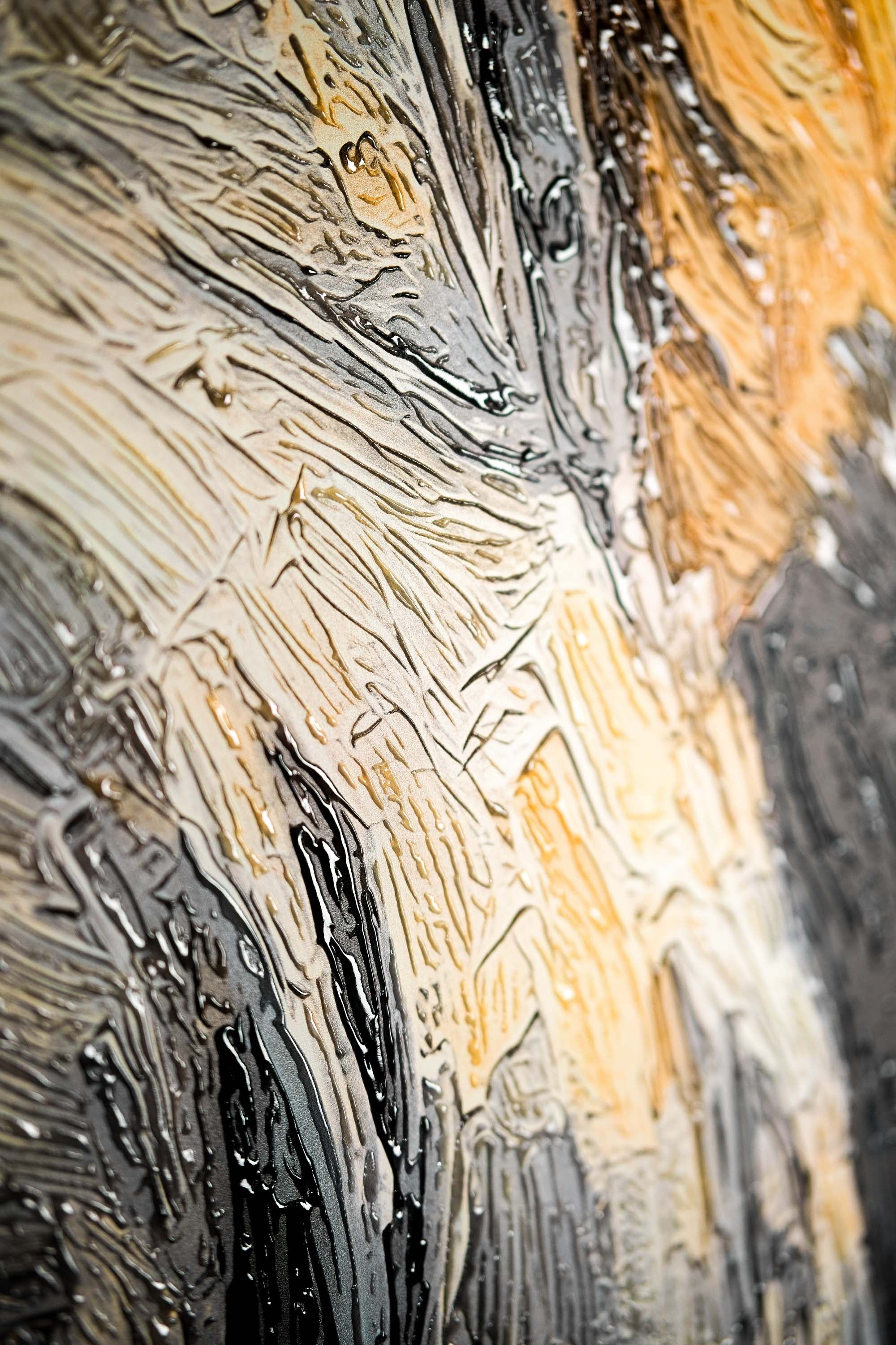 Majestic Urban Monarch — A 3D Impasto Portrait of Street Royalty