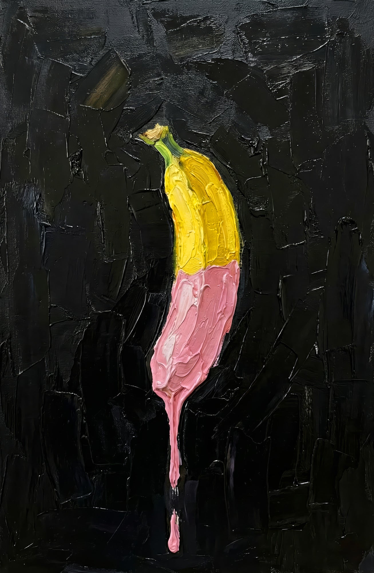 Velvet Drip — 3D Haptic Embossed High-Gloss Luxury Wall Art