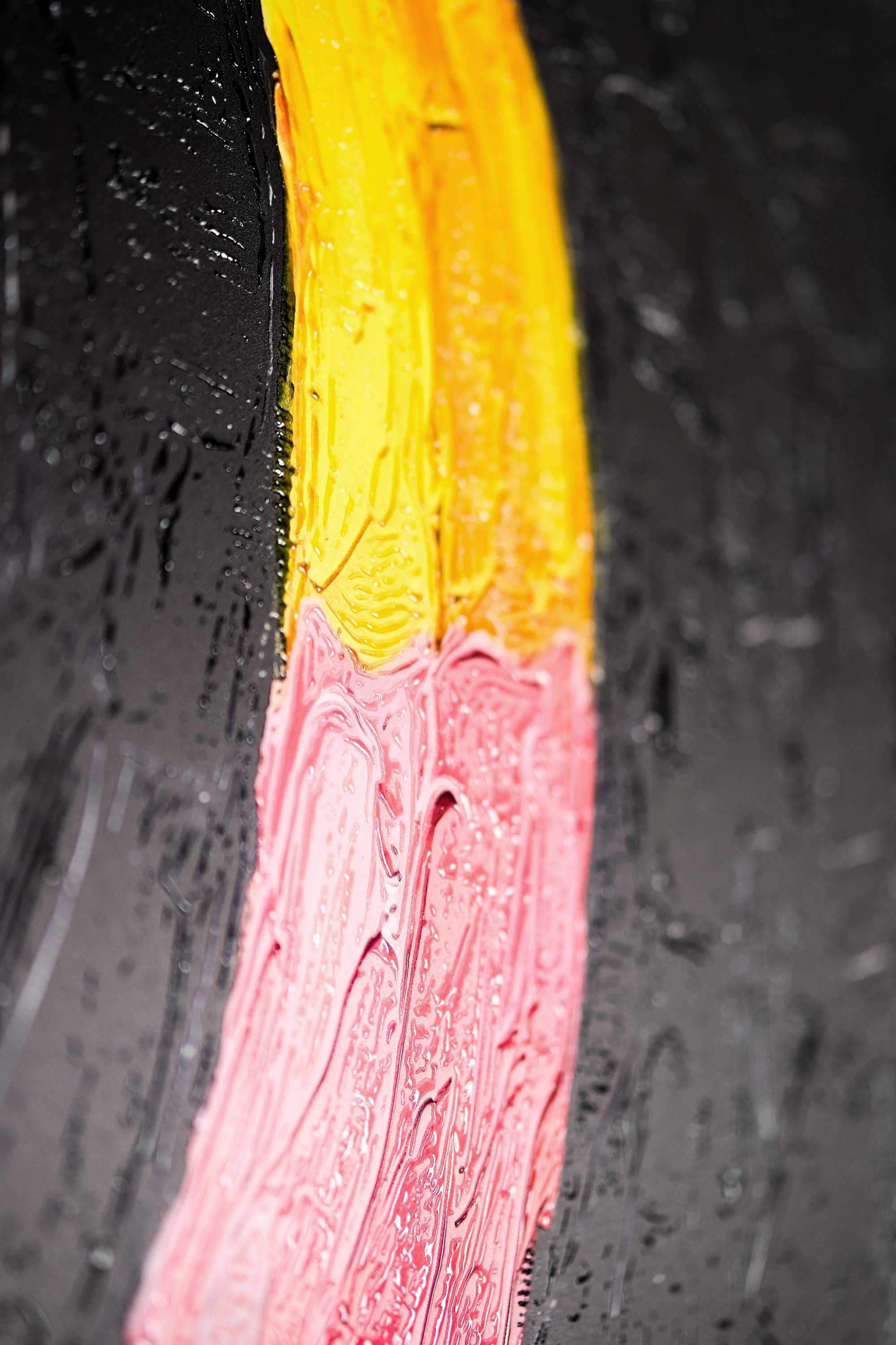 Velvet Drip — 3D Haptic Embossed High-Gloss Luxury Wall Art