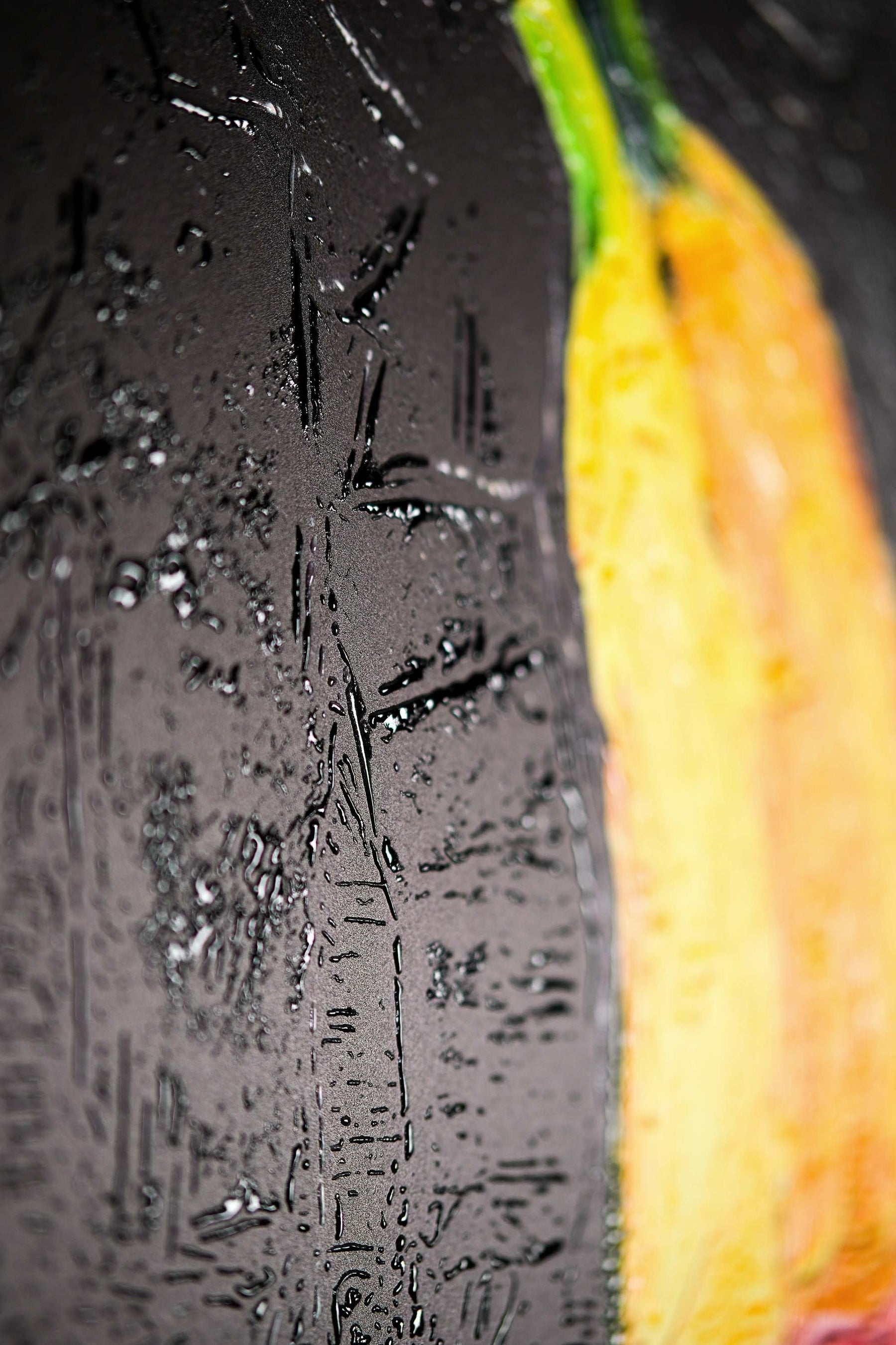 Velvet Drip — 3D Haptic Embossed High-Gloss Luxury Wall Art