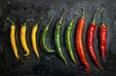 Radiant Spice Spectrum — 3D Haptic Embossed High-Gloss Luxury Wall Art