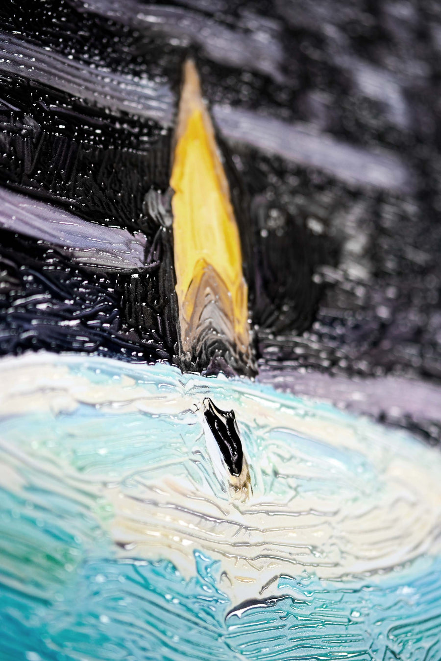 Zen Serenity Bloom — 3D Haptic Embossed High-Gloss Luxury Wall Art