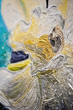Zen Serenity Bloom — 3D Haptic Embossed High-Gloss Luxury Wall Art