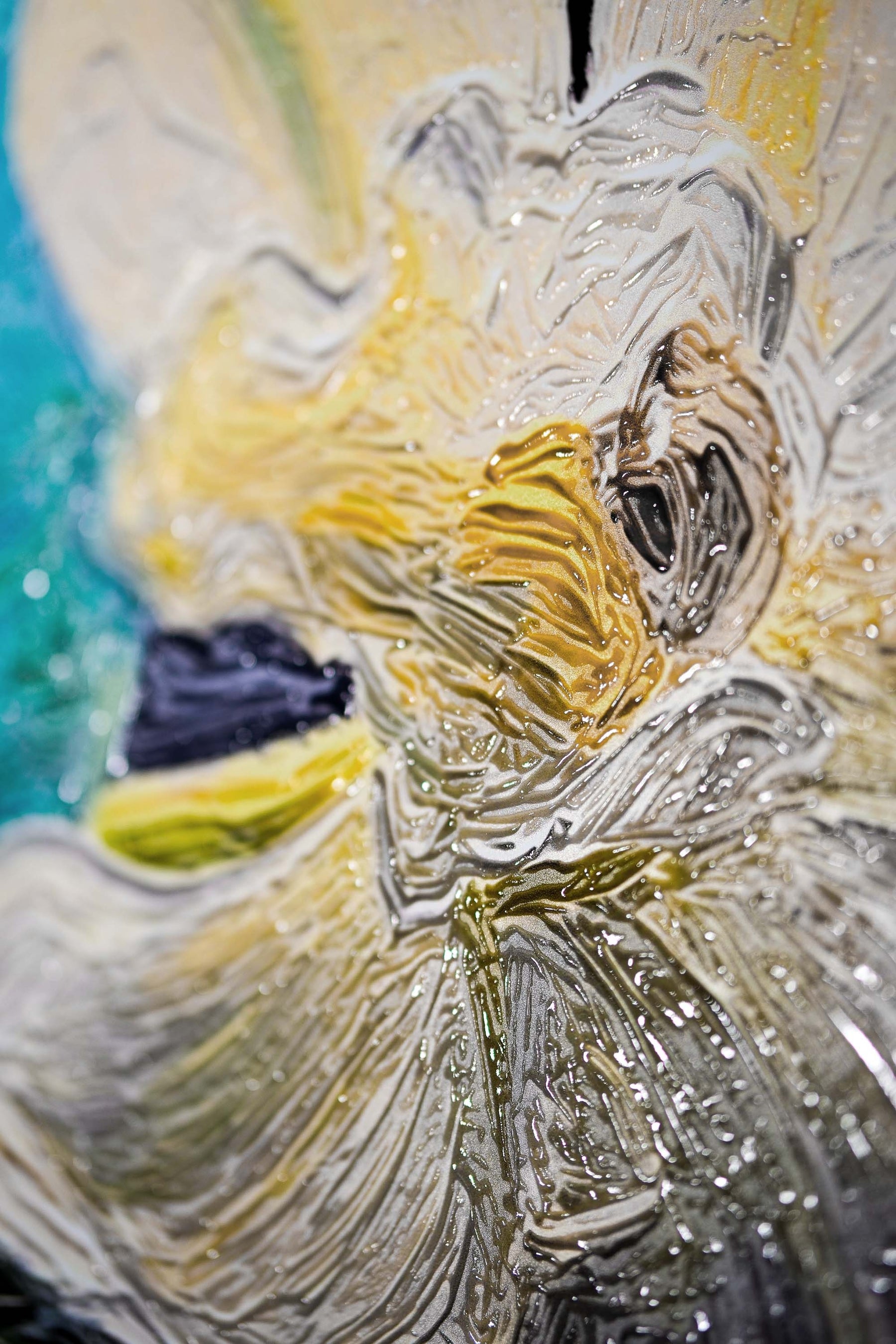 Zen Serenity Bloom — 3D Haptic Embossed High-Gloss Luxury Wall Art