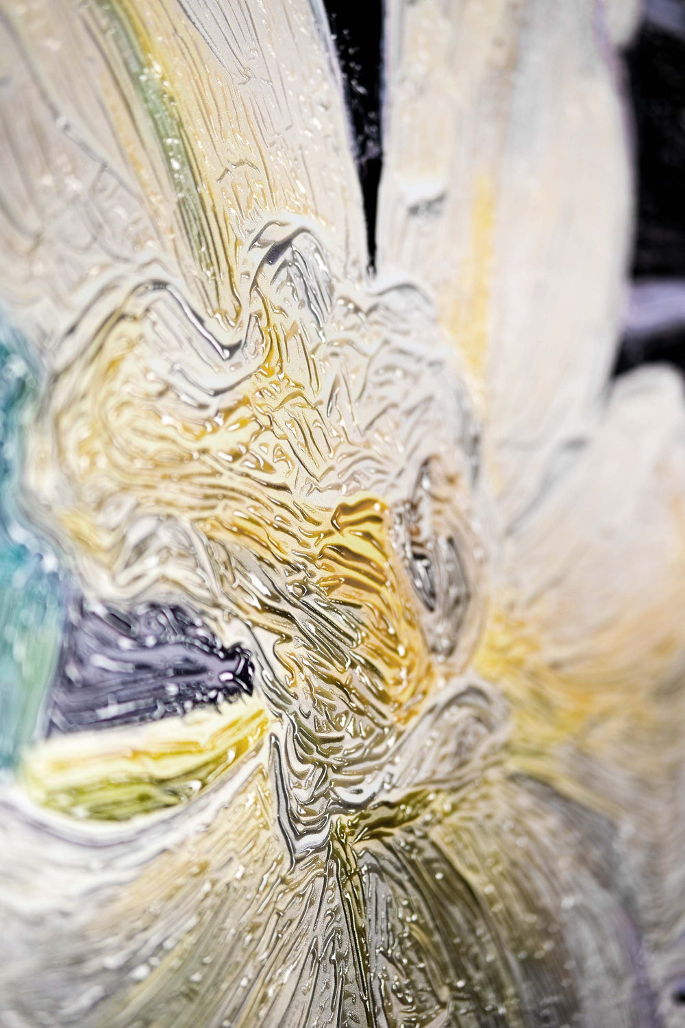 Zen Serenity Bloom — 3D Haptic Embossed High-Gloss Luxury Wall Art