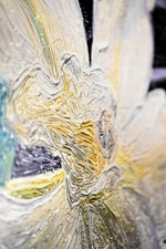 Zen Serenity Bloom — 3D Haptic Embossed High-Gloss Luxury Wall Art