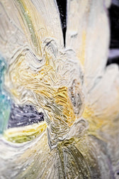 Zen Serenity Bloom — 3D Haptic Embossed High-Gloss Luxury Wall Art