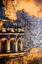 Wächter des Galata-Sonnenuntergangs — 3D-haptisch geprägte Hochglanz-Luxus-Wandkunst