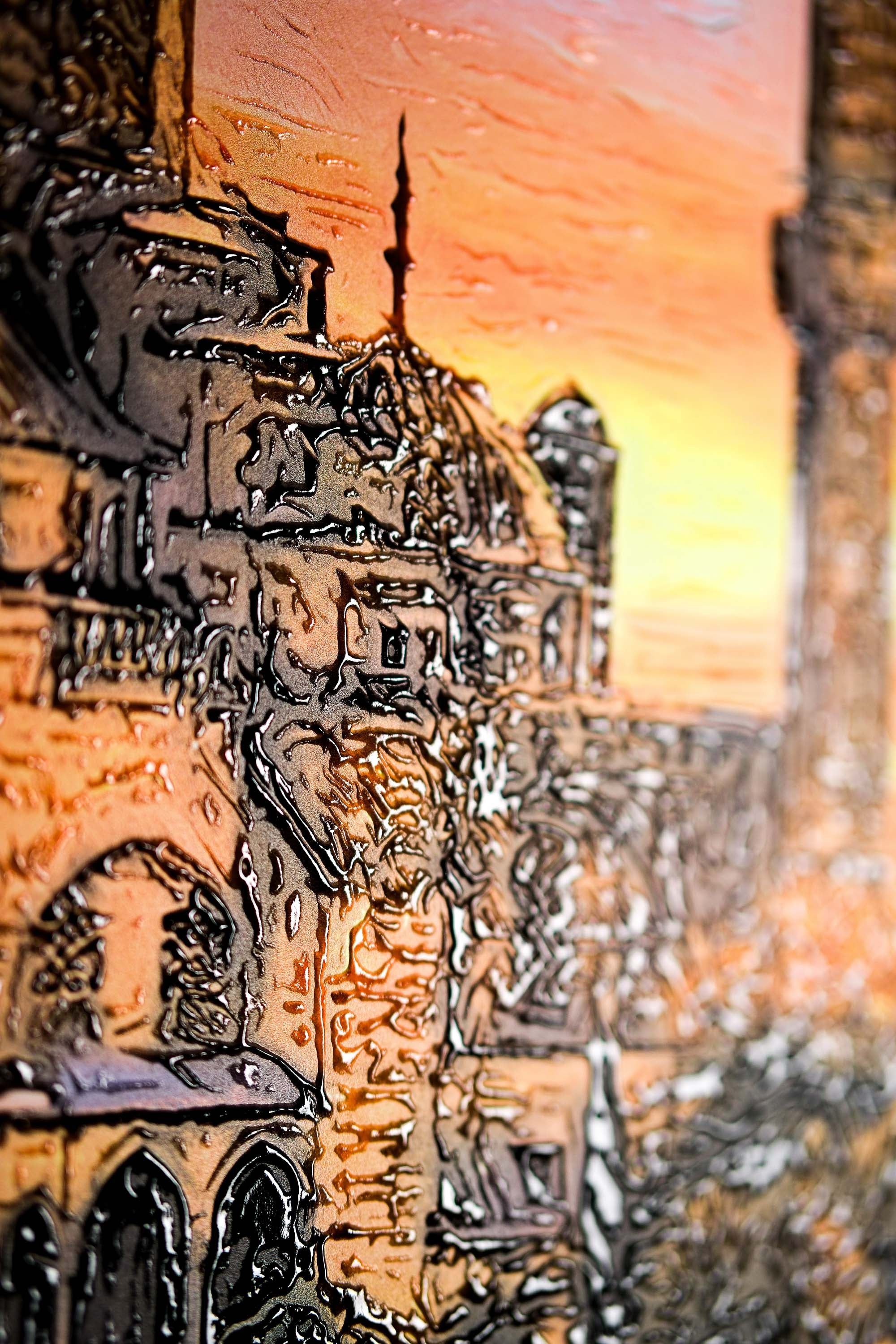 Eternal Sultan Ahmed Radiance — 3D Haptic Embossed High-Gloss Luxury Wall Art