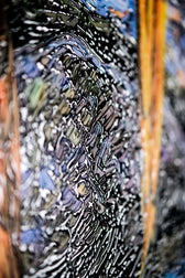 Havre du trio tropical — Œuvre murale de luxe à relief haptique 3D ultra-brillante