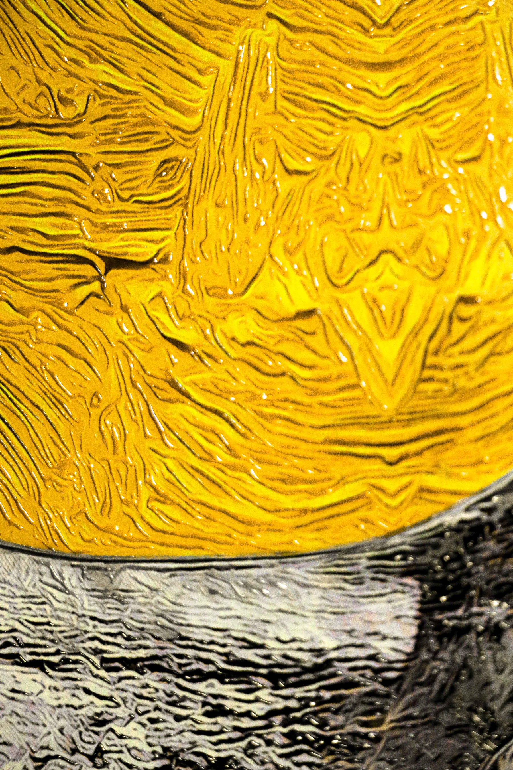 Golden Savannah Sentinel — 3D Haptic Embossed High-Gloss Luxury Wall Art