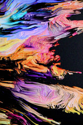 Chromatic Soul Radiance — 3D Haptic Embossed High-Gloss Luxury Wall Art