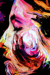 Chromatic Soul Radiance — 3D Haptic Embossed High-Gloss Luxury Wall Art
