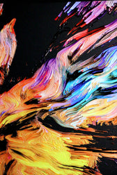 Chromatic Soul Radiance — 3D Haptic Embossed High-Gloss Luxury Wall Art