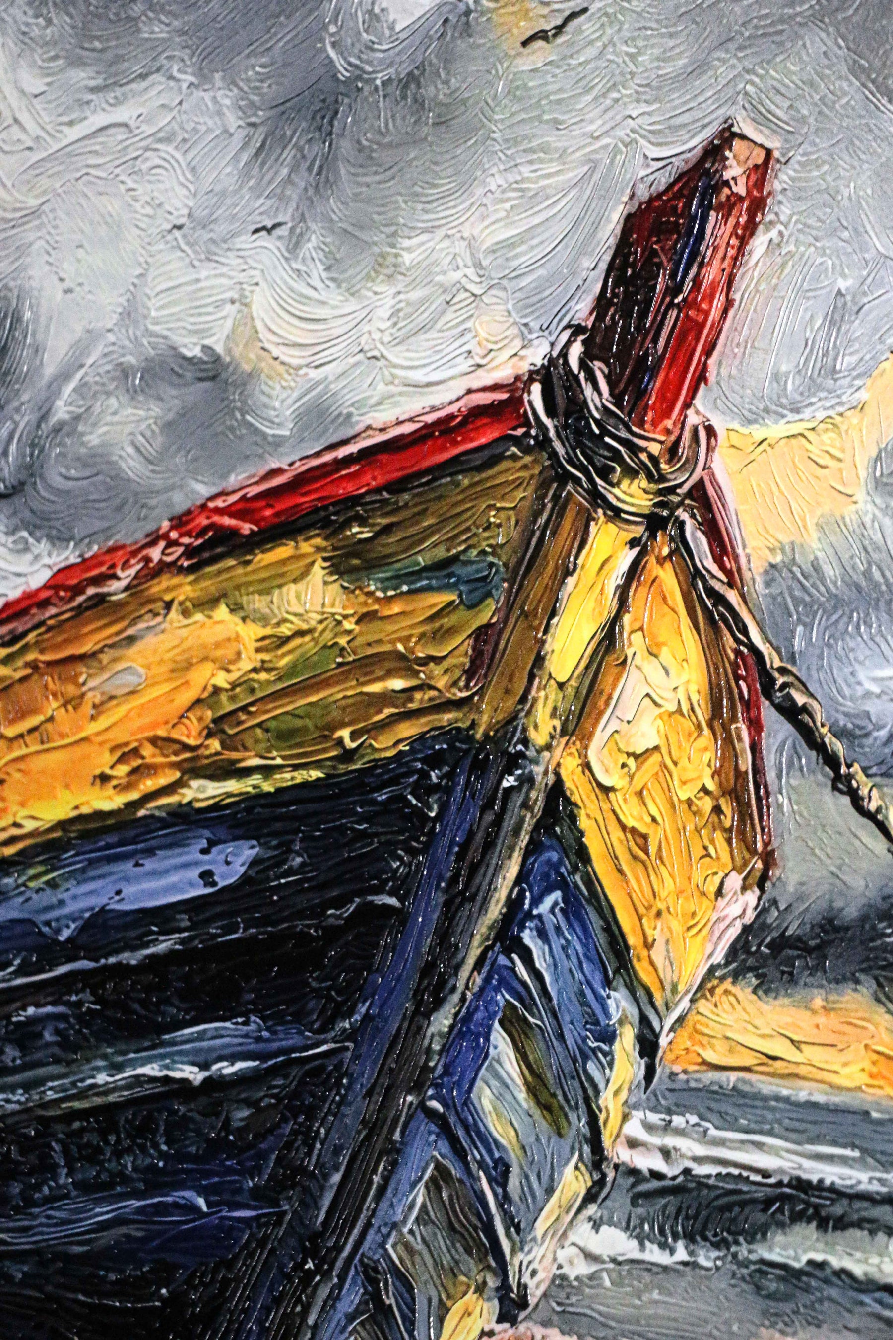 Weathered Shoreline Sentinel — 3D Haptic Embossed High-Gloss Luxury Wall Art