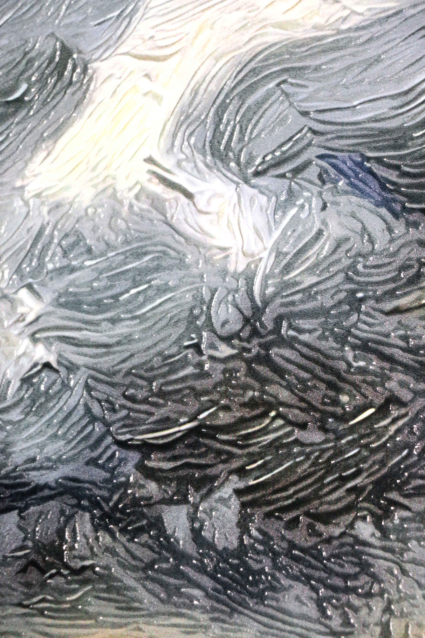 Weathered Shoreline Sentinel — 3D Haptic Embossed High-Gloss Luxury Wall Art