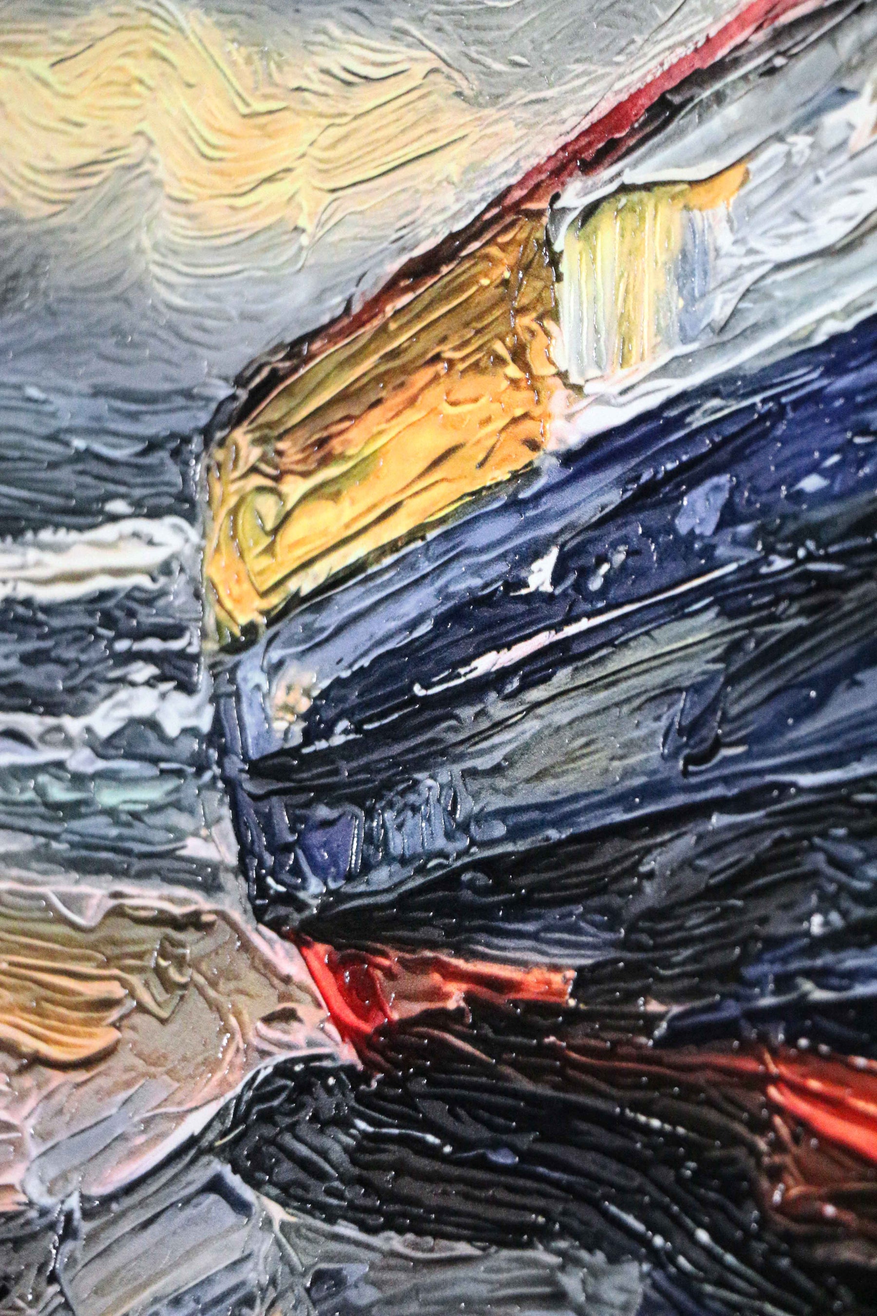 Weathered Shoreline Sentinel — 3D Haptic Embossed High-Gloss Luxury Wall Art