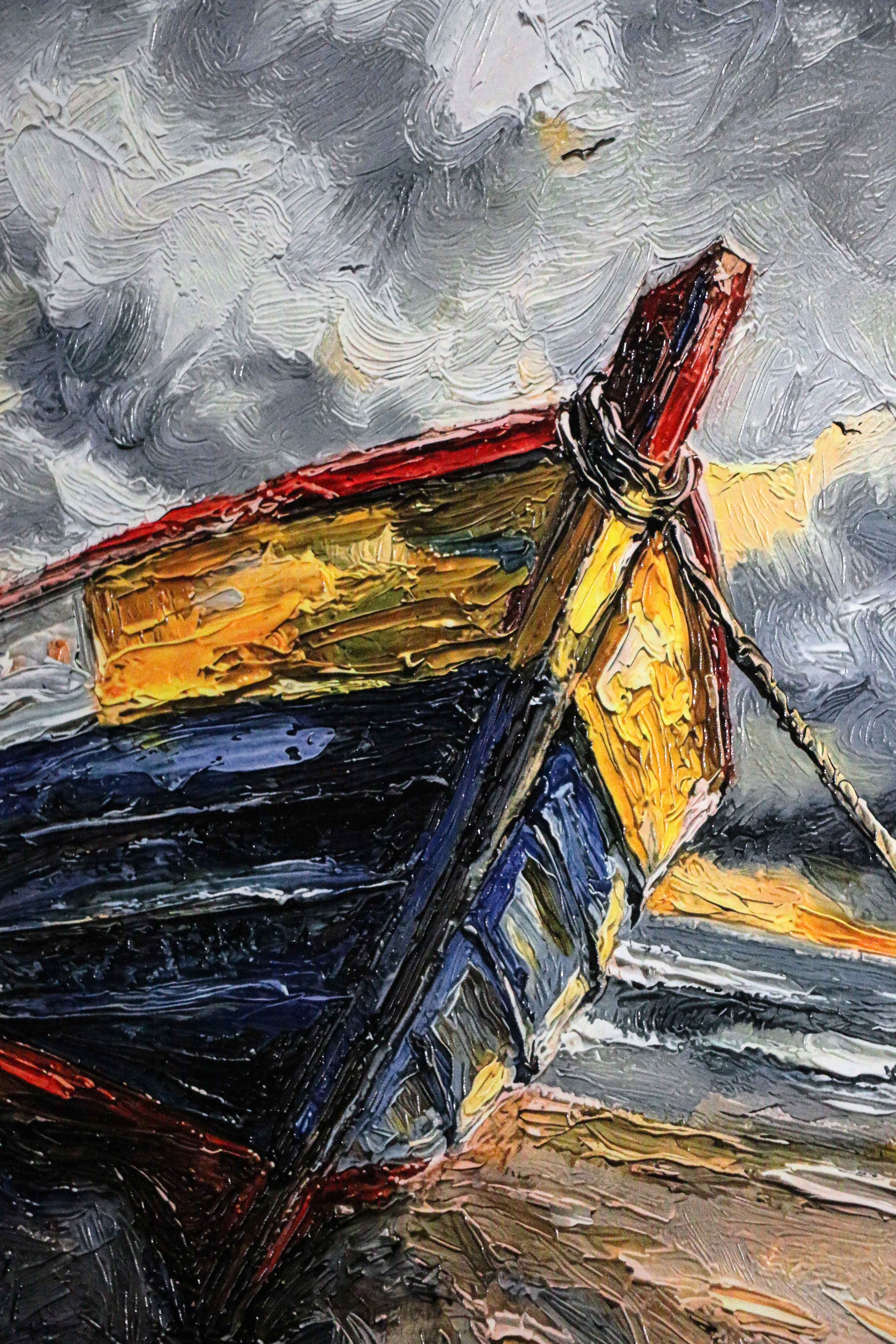 Weathered Shoreline Sentinel — 3D Haptic Embossed High-Gloss Luxury Wall Art