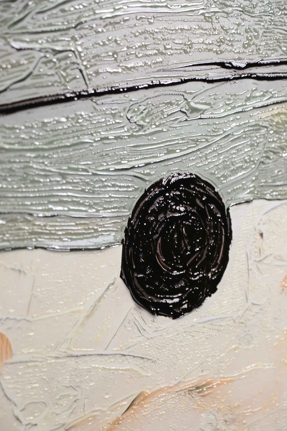 Mocha & Rose Abstract Stack — 3D Haptic Embossed High-Gloss Luxury Wall Art