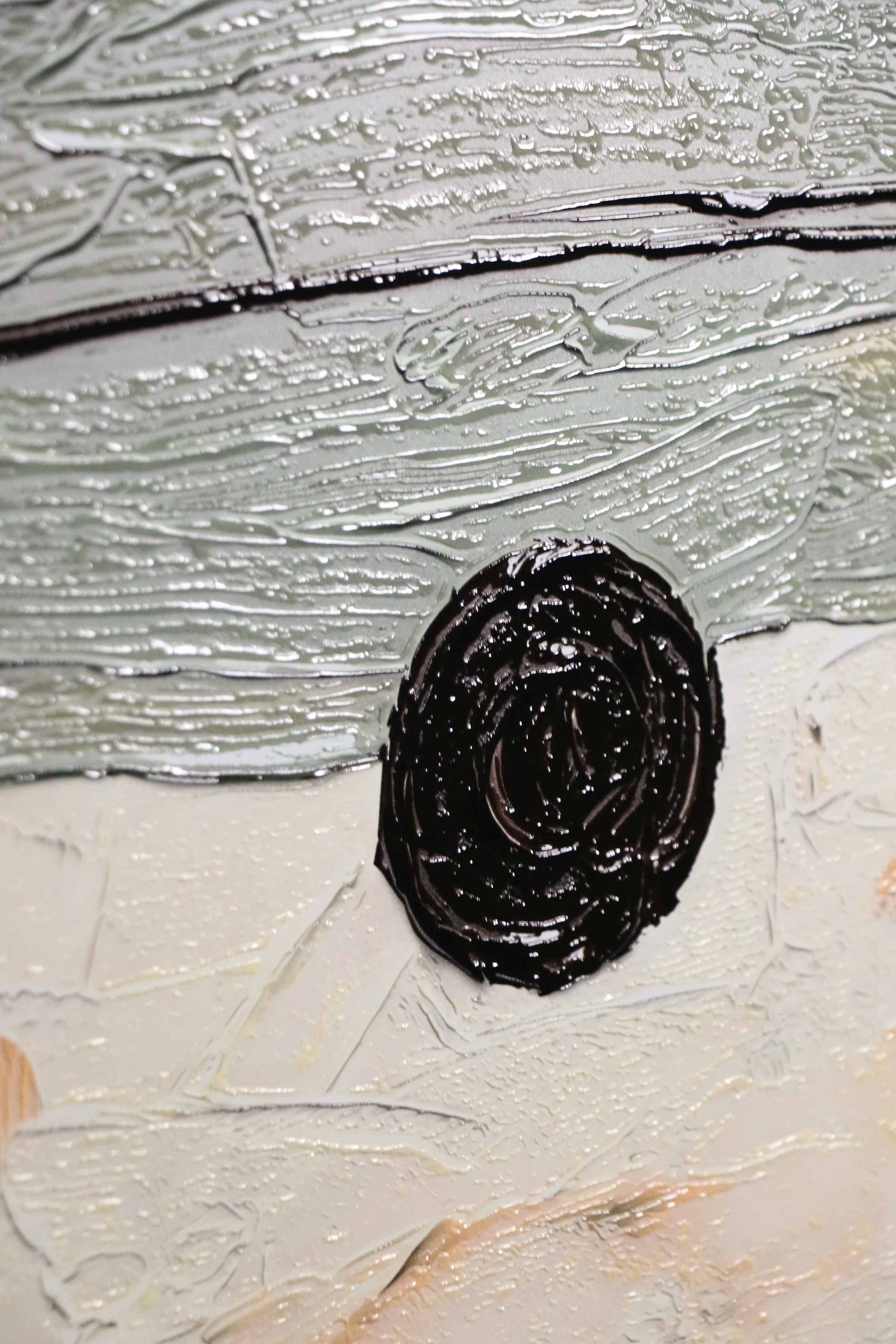 Mocha & Rose Abstract Stack — 3D Haptic Embossed High-Gloss Luxury Wall Art