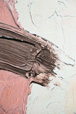 Mocha & Rose Abstract Stack — 3D Haptic Embossed High-Gloss Luxury Wall Art