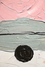 Mocha & Rose Abstract Stack — 3D Haptic Embossed High-Gloss Luxury Wall Art