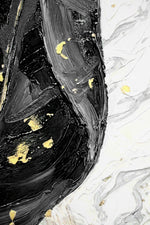 Gilded Leaf & Feather Reverie — 3D Haptic Embossed High-Gloss Luxury Wall Art