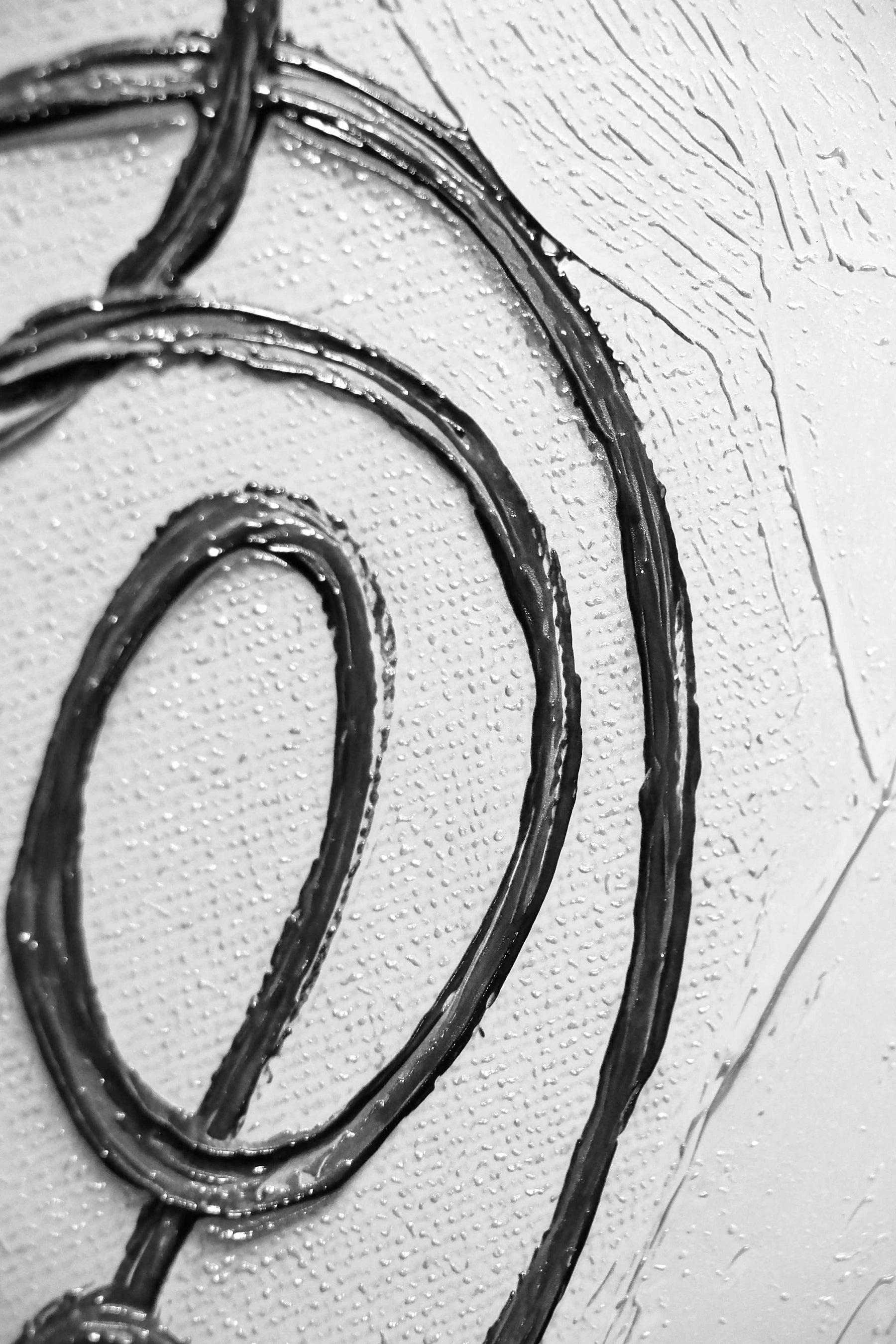 Crimson & Ochre Lyric — 3D Haptic Embossed High-Gloss Luxury Wall Art