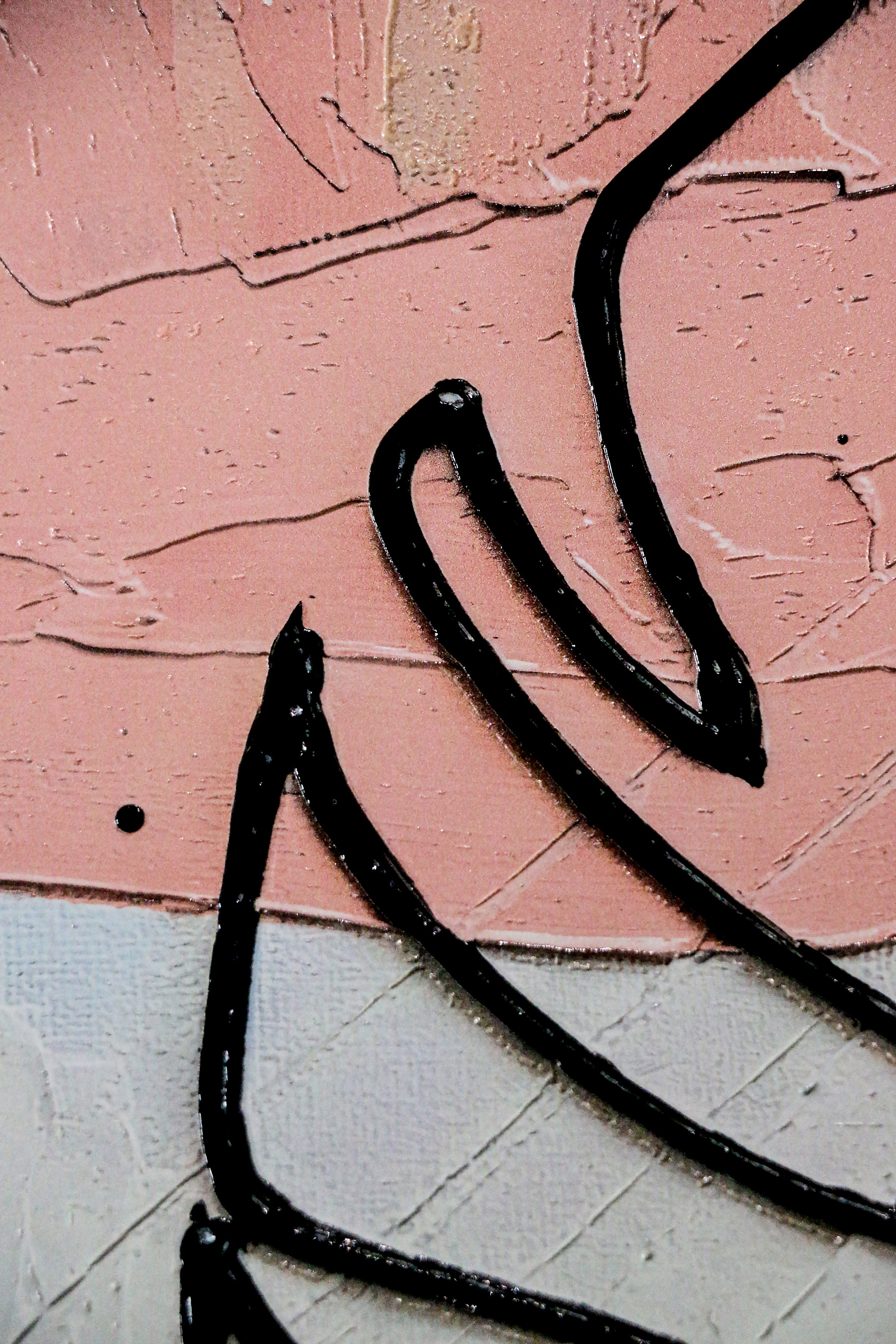 Pastel Tropic Silhouette — 3D Haptic Embossed High-Gloss Luxury Wall Art