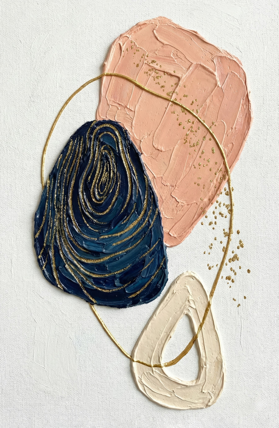 Celestial Equilibrium — 3D Haptic Embossed High-Gloss Luxury Wall Art