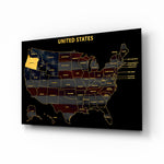 Oregon State Map - 3D Embossed Metal Wall Art