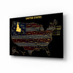 Idaho State Map - 3D Embossed Metal Wall Art