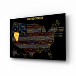 Nevada State Map - 3D Embossed Metal Wall Art