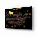 Montana State Map - 3D Embossed Metal Wall Art