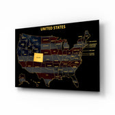 Colorado State Map - 3D Embossed Metal Wall Art