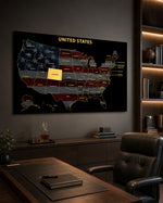 Colorado State Map - 3D Embossed Metal Wall Art