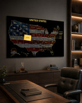 Colorado State Map - 3D Embossed Metal Wall Art