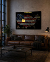 Colorado State Map - 3D Embossed Metal Wall Art
