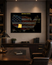 New Mexico State Map - 3D Embossed Metal Wall Art