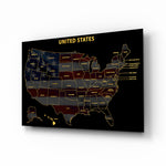 Hawaii State Map - 3D Embossed Metal Wall Art