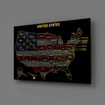 Hawaii State Map - 3D Embossed Metal Wall Art