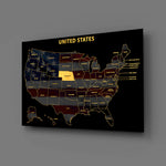 Nebraska State Map - 3D Embossed Metal Wall Art