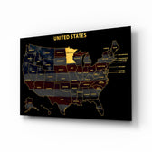 Minnesota State Map - 3D Embossed Metal Wall Art