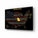 Missouri State Map - 3D Embossed Metal Wall Art