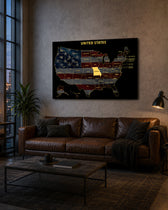 Missouri State Map - 3D Embossed Metal Wall Art