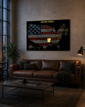Arkansas State Map - 3D Embossed Metal Wall Art